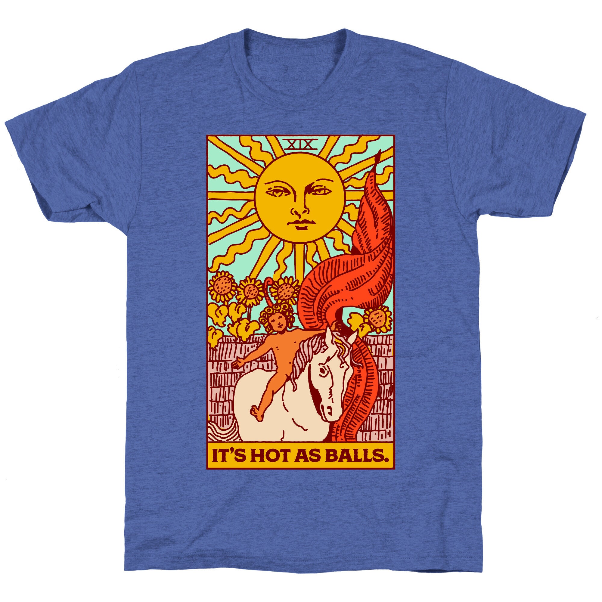 It's Hot As Balls (The Sun Tarot) Unisex Triblend Tee